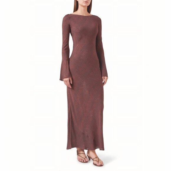 Realisation Par The Gia Maxi Dress in Silk Jianhong Crepe - Picture 2 of 14